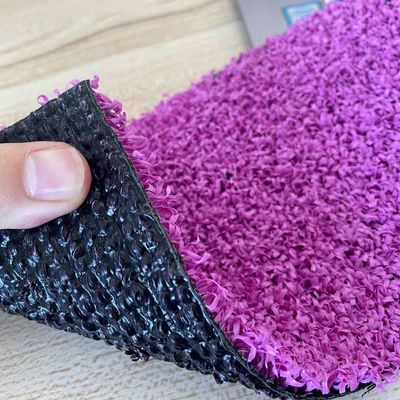 12mm ha colorato il PE artificiale di Clay Brick Red di rosa della corte di Padel del tappeto erboso