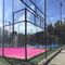 corte all'aperto colorata rosa di Padel del tappeto erboso artificiale di 12mm per i multi campi di sport